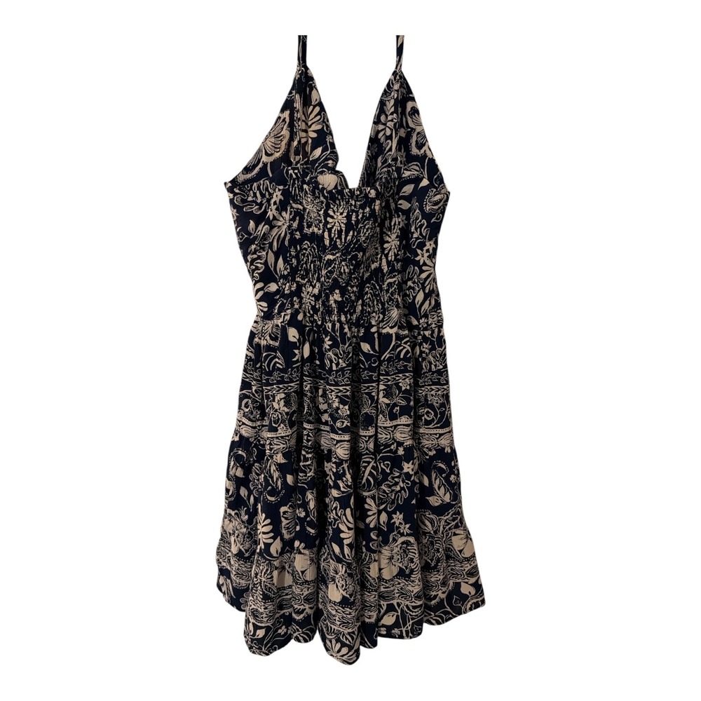 Angie summer flowy midi mini sun dress y2k botanical floral spaghetti small - Picture 7 of 9